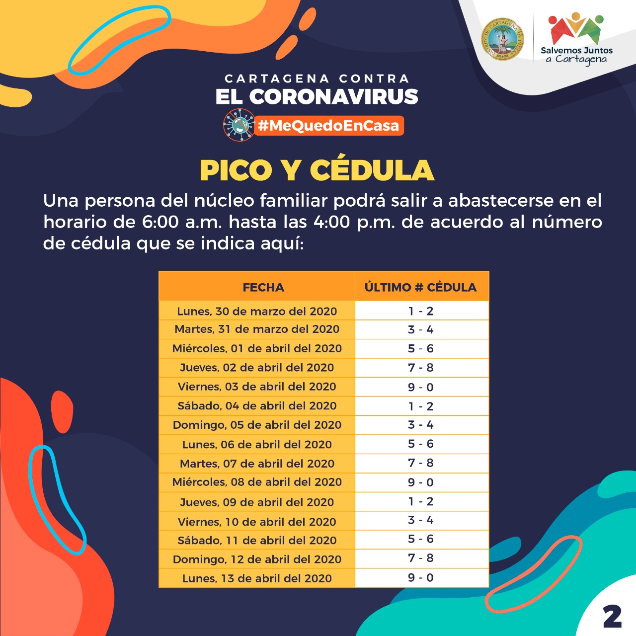 Pico y cedula para la circulación de personas decreta el Alcalde William Dau Chamat