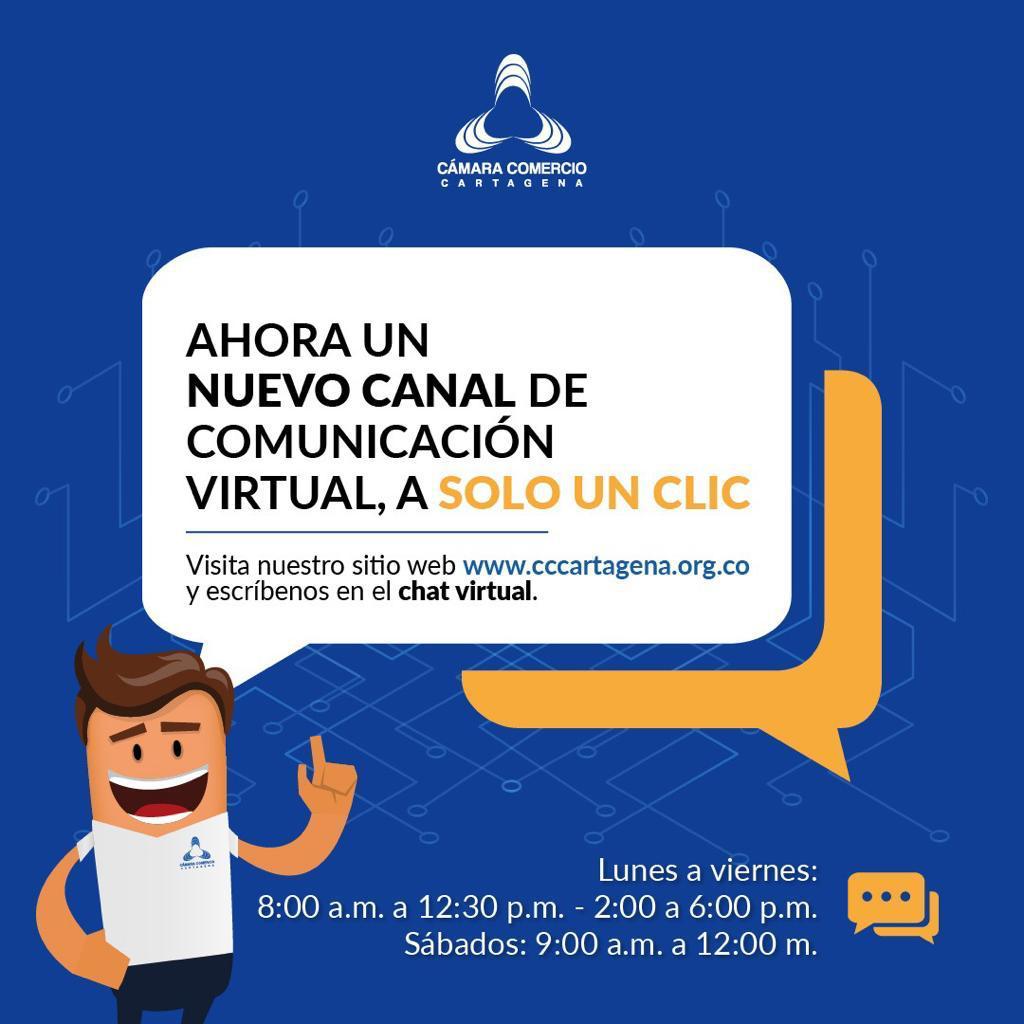Nuevo canal virtual abre Cámara de Comercio de Cartagena para sus empresarios.