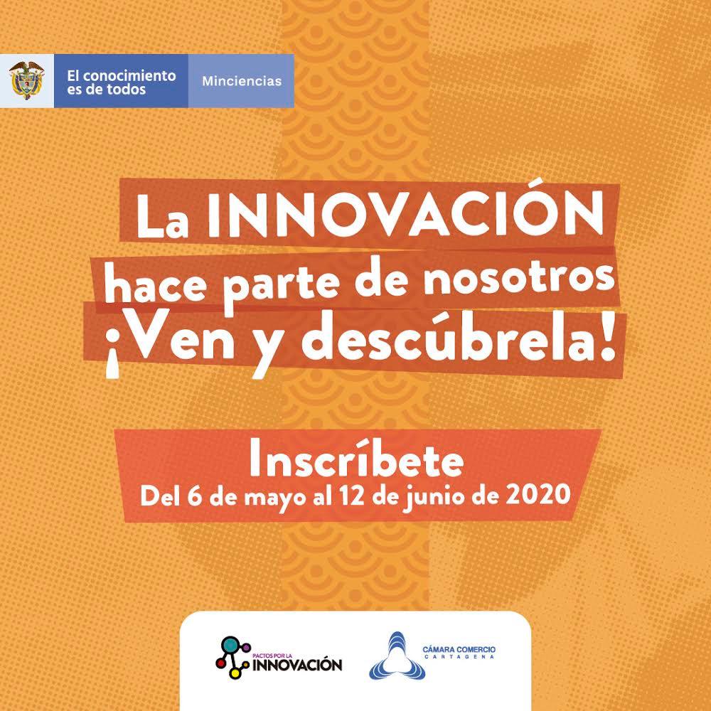 ABIERTA CONVOCATORIA DE LA CÁMARA DE COMERCIO DE CARTAGENA Y MINCIENCIAS PARA  EL PROGRAMA DE SISTEMAS DE INNOVACIÓN