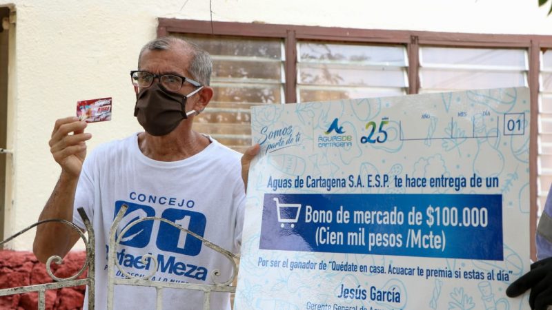 10 millones de pesos en bonos redimibles entregó Acuacar a sus usuarios al día con los servicios.