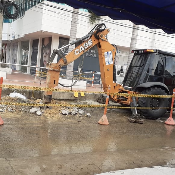 Línea de impulsión del tanque de Nariño con algunos desajustes que afectaron a algunos Barrios de cartagena.