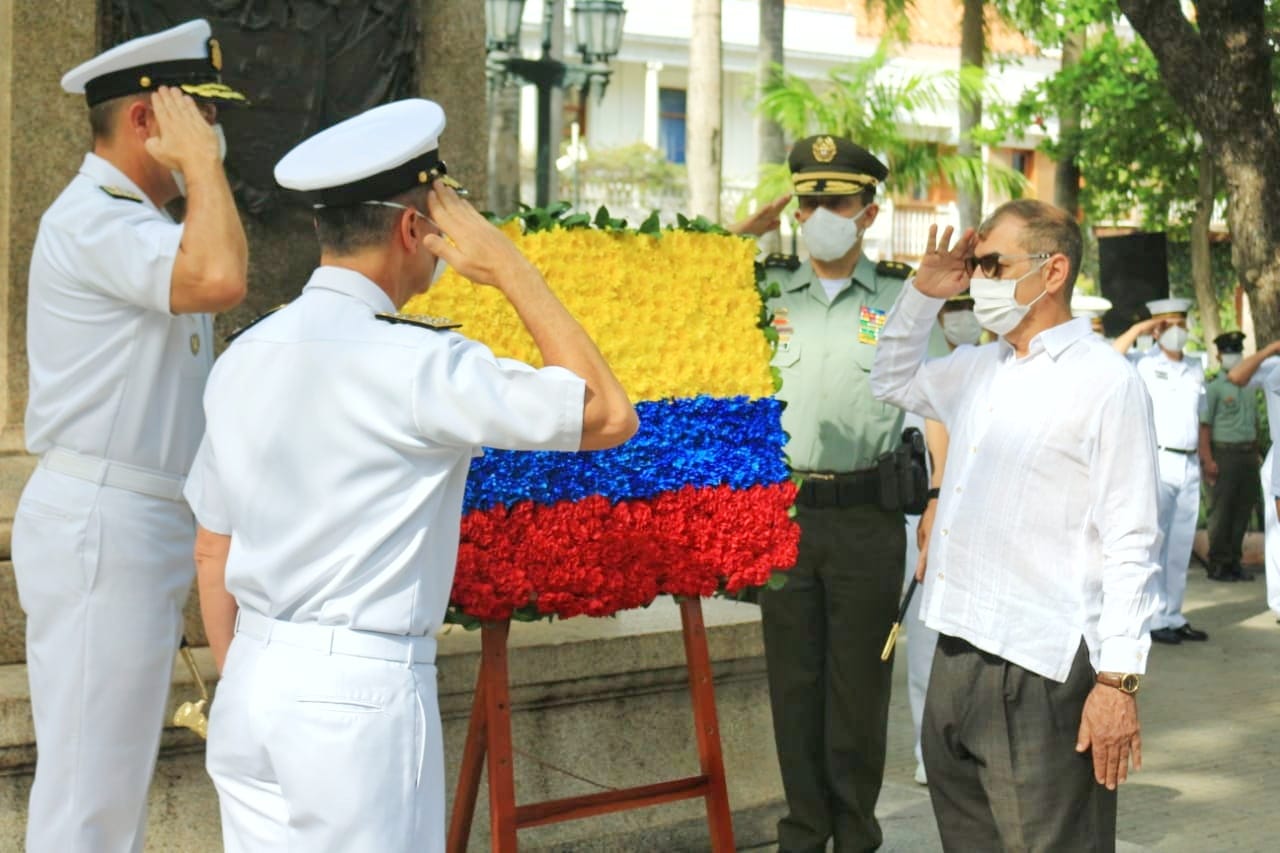 Celebración del 20 de julio en Cartagena de Indias