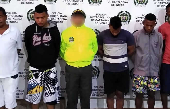 Policía desarticula banda delincuencial «los ángeles» presuntos autores del homicidio y linchamiento de un uniformado  Turbaco en el 2019.