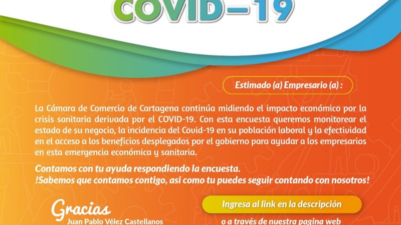 La cámara de comercio entrega datos sobre dinámica empresarial  del primer semestre tras el impacto de la Covid-19 en empresas del norte de Bolívar.