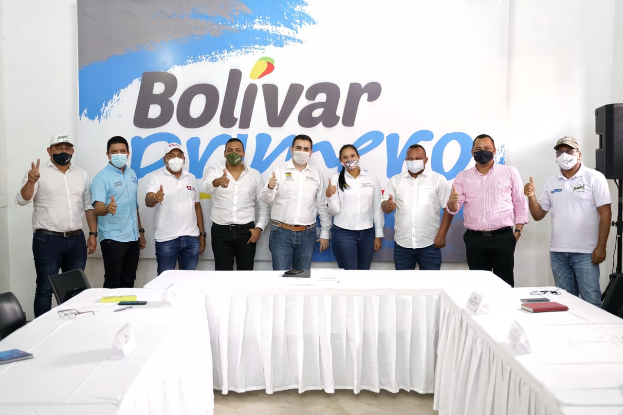 Proyectos para el desarrollo del sur de Bolívar es analizado con lupa, por el Gobernador y los Alcaldes Bolivarenses.