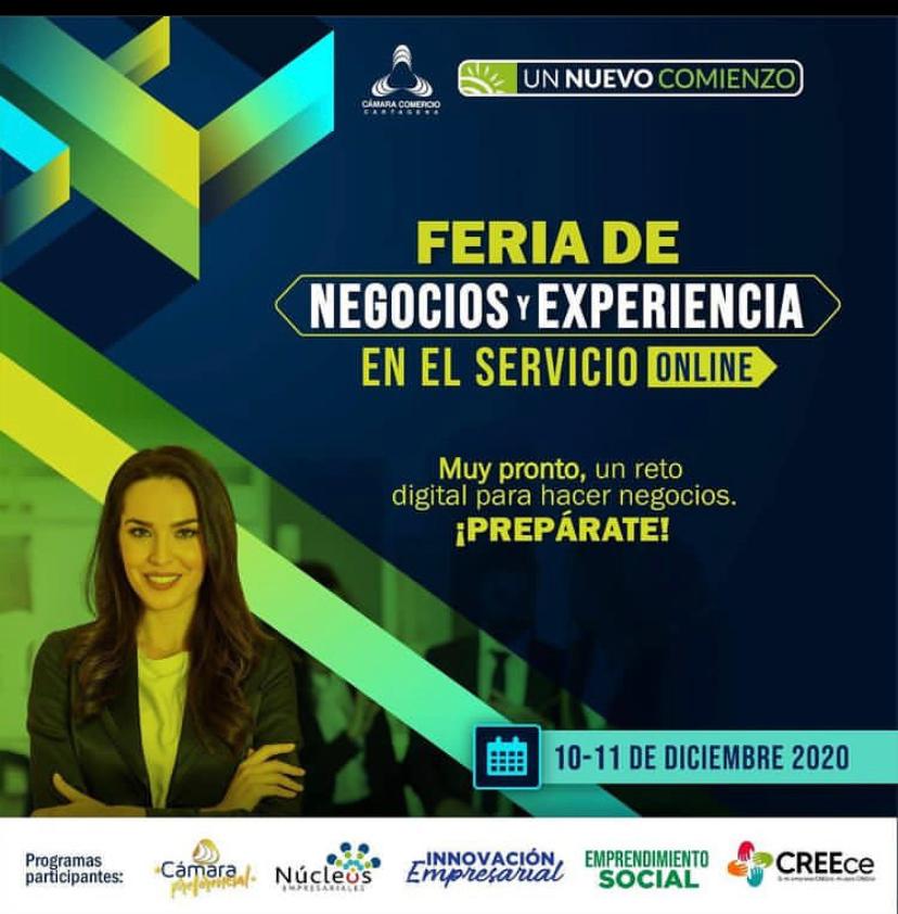 Este 10 y 11 de diciembre es la cita de los empresarios en la feria de negocios y experiencias en el servicio,de la Cámara de Comercio de Cartagena.