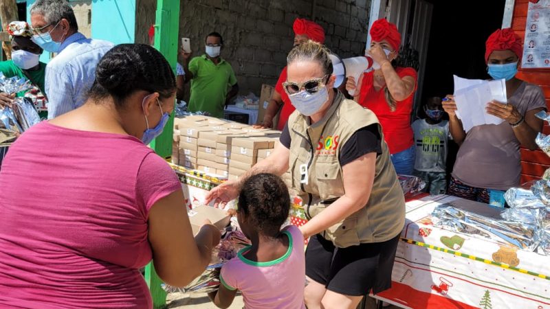 Entregamos lo que tenemos en el corazón, Fundación Puerto de Cartagena, regaló amor y sonrisas a los más necesitados en esta navidad.