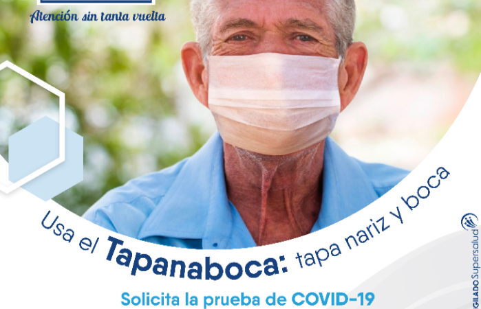 MutualSer EPS,intensifica su campaña para uso del tapabocas,como mecanismo para frenar el incremento del coronavirus.