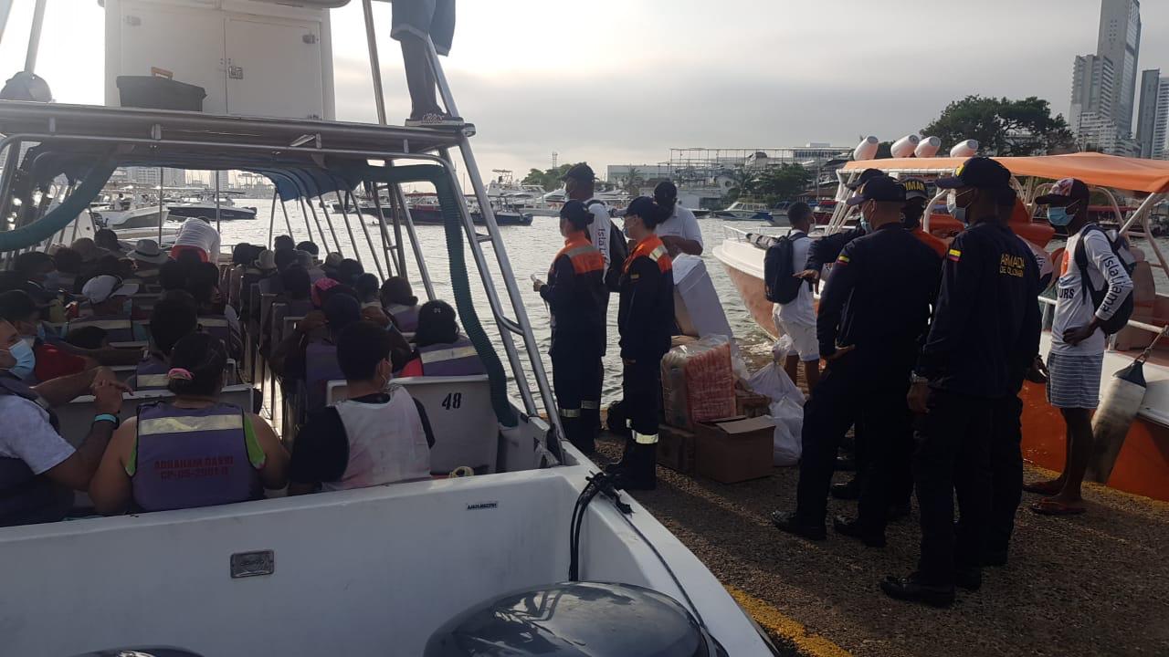 Más de 50 mil pasajeros se movilizaron en cartagena en temporada vacacional reportó la Dimar a través de la Capitanía de puerto.