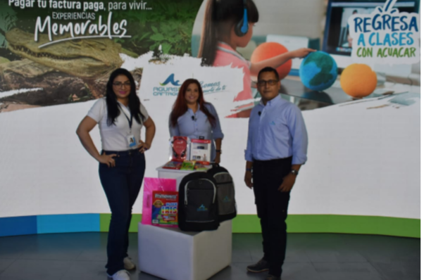 Acuacar entrega primeros 50 Kits escolares y pasadias, a usuarios puntuales en el pago del servicio, pendientes 5 sorteos más.