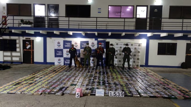 1.539 kilos de cocaína y 5 kilos de anfetaminas avaluado en más de 120 millones de dólares, fue el duro golpe que asestó la Policía antinarcóticos en las últimas horas en Altamar.