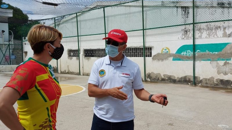 Listo cronograma de ruta de rescate de escenarios deportivos en Cartagena, por el Ider.