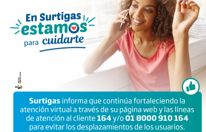 Medidas de bioseguiridad y aforos permitidos son intensificados por Surtigas como medidas de prevención contra la Covid.