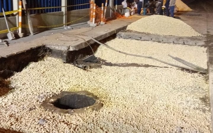 En pocas horas hoy 31 de marzo, Acuacar habilitará la vía de salida de bocagrade.