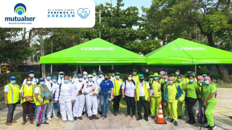 «Juntos por ti Atlántico», alianza de MutualSer y Coosalud en caravana contra el Covid.