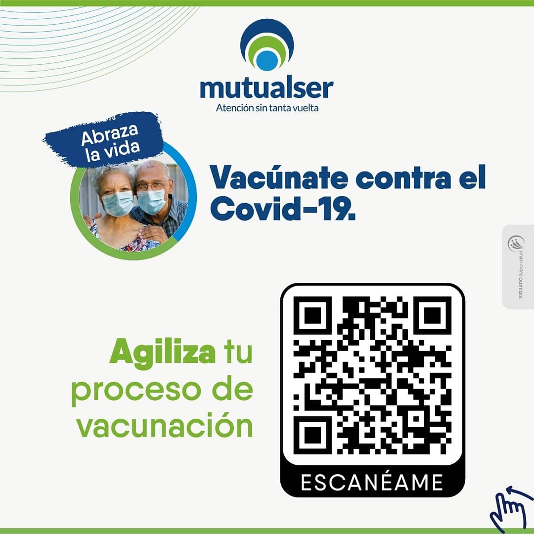 MutualSer utiliza la tecnología a través del código QR para agilizar vacunación contra el Covid-19.