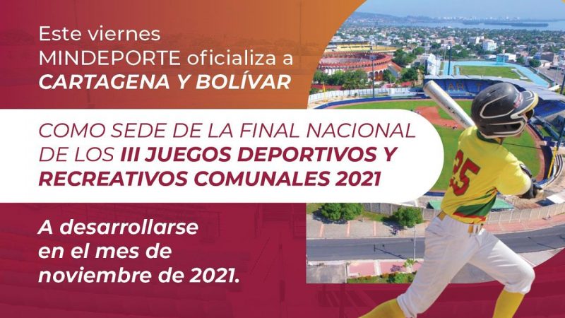 Final de los III juegos deportivos y recreativos se hará en Cartagena de Indias.