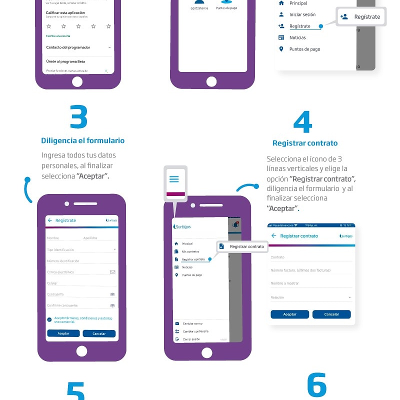 Surtigas coloca a su disposición toda la tecnología, ahora, con la aplicación para teléfonos inteligentes facilita sus transacciones.