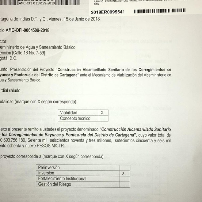 Lunes de alboroto, bloqueos y protestas en la zona norte, contra William Dau Chamat Alcalde de Cartagena.