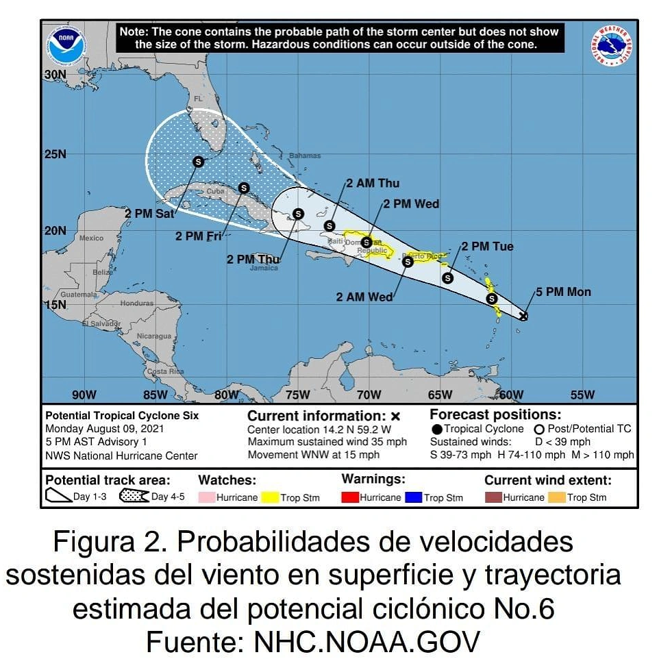 Potencial ciclónico #6 que se pasea por el atlantico se convertiría en 12 horas en tormenta tropical,los vientos podrían influir indirectamente sobre el Caribe Colombiana,advierte DIMAR.