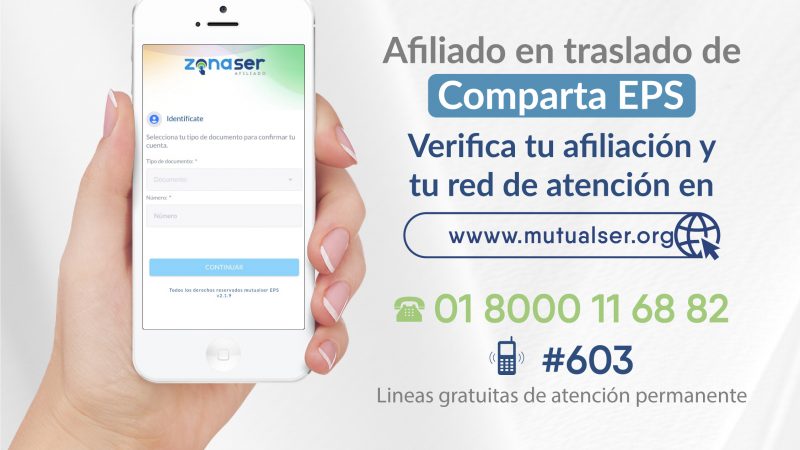 A partir de hoy 10 de agosto más de 120 mil usuarios de EPS comparta en liquidación, comienzan a recibir atención de MutualSer.