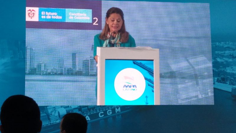 Colombia un país en permanente progreso: Vicepresidenta Martha Lucía Ramírez, en cierre de congreso de puerto Latinoamericanos