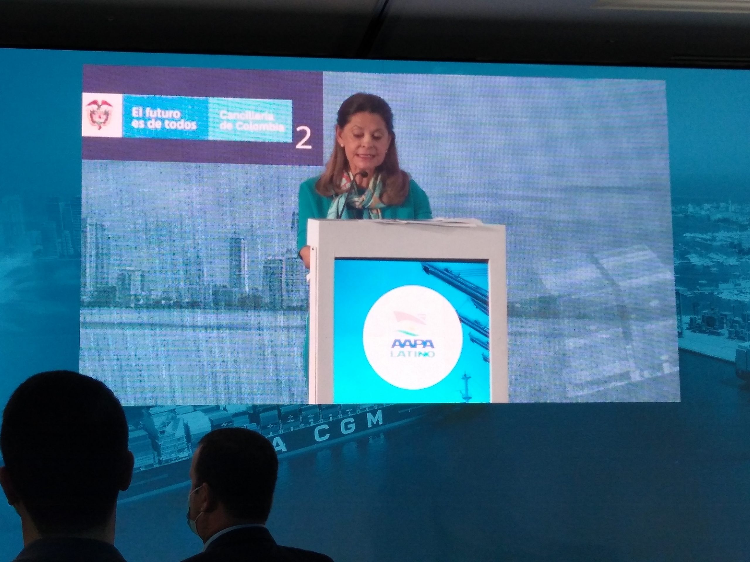 Colombia un país en permanente progreso: Vicepresidenta Martha Lucía Ramírez, en cierre de congreso de puerto Latinoamericanos