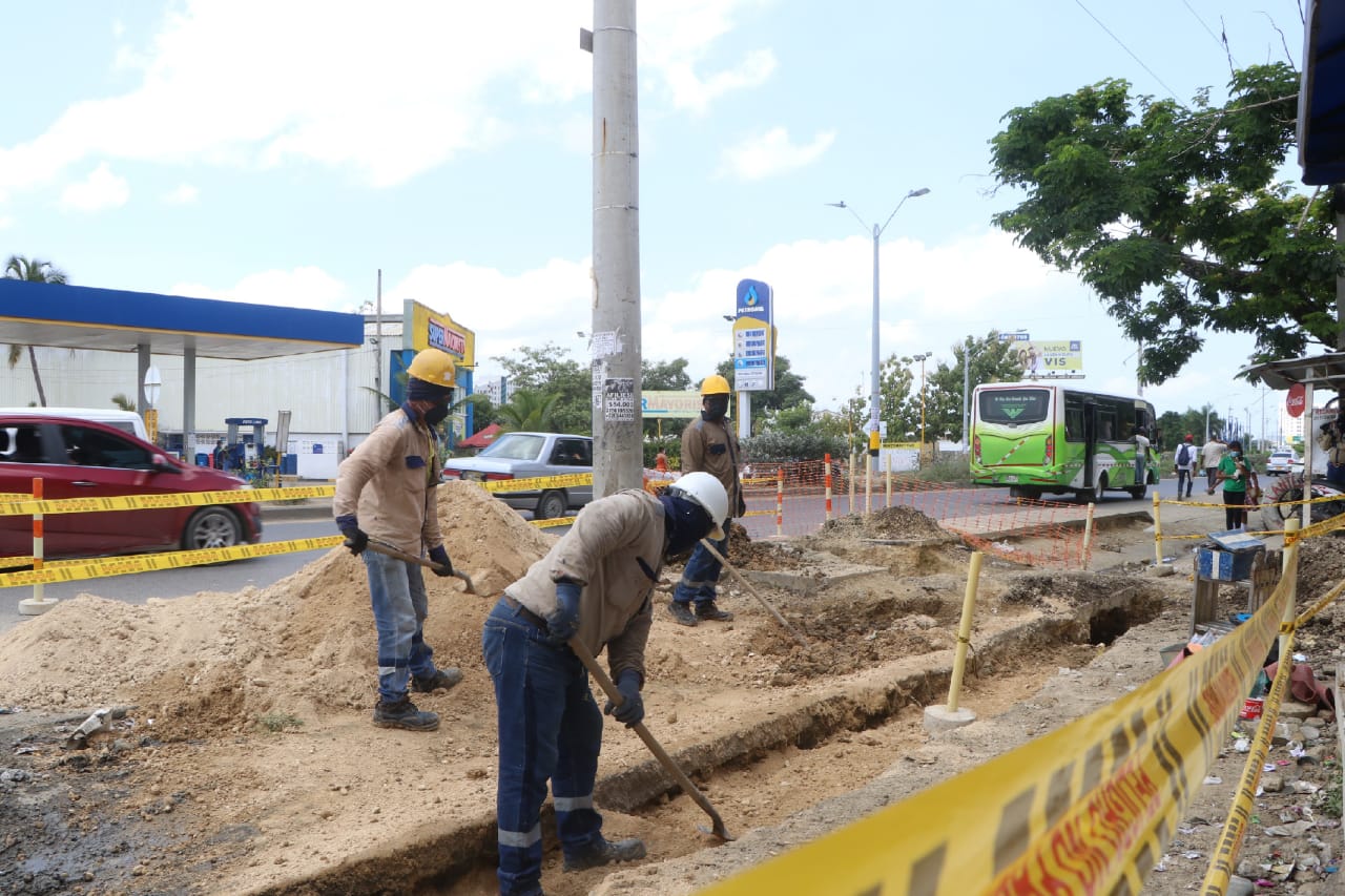 El servicio de acueducto en cuatro barrios de cartagena mejoró,tras la ejecución de obras de optimización: Aguas de Cartagena.