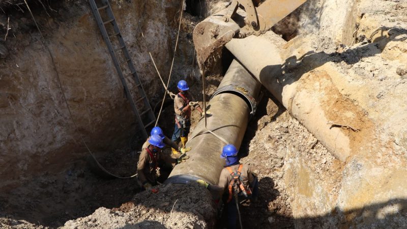 Concluyeron los trabajos de Aguas de Cartagena,se reinicia el bombeo de agua a los sectores afectados