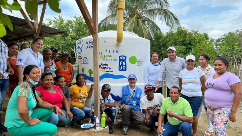 57 familias en el municipio de Achí, sur de Bolívar, tendrán sistemas de agua gracias al respaldo en conjunto de Minambiente, PNUD, y financiado por el Fondo de adaptación.