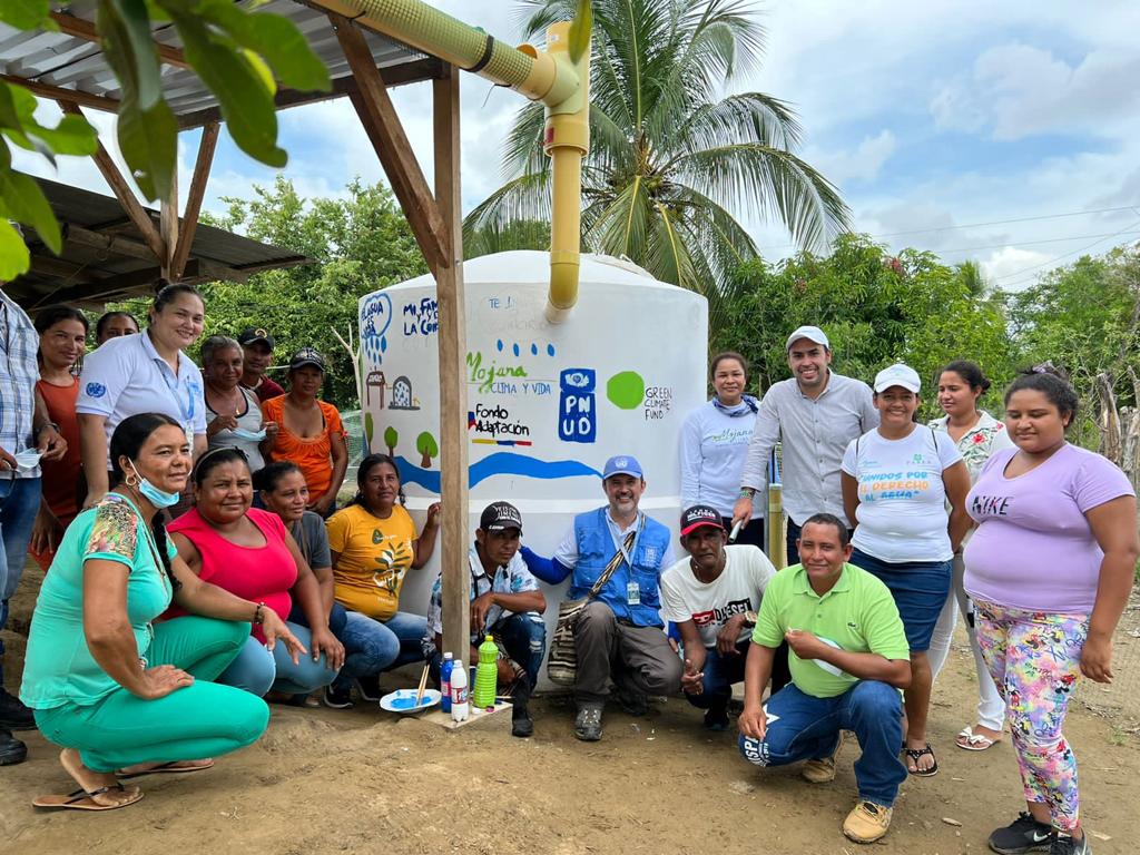 57 familias en el municipio de Achí, sur de Bolívar, tendrán sistemas de agua gracias al respaldo en conjunto de Minambiente, PNUD, y financiado por el Fondo de adaptación.