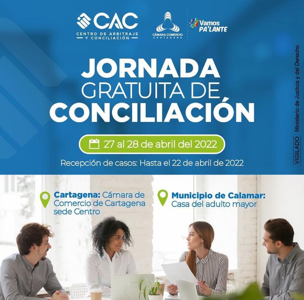 Este 27 y 28 de abril CCC y su centro de arbitraje inicia jornada gratuita de conciliación.