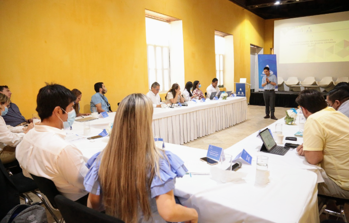 la Comisión Regional de Competitividad e innovación de Cartagena que lidera la mesa de internacionalización de Bolívar, revisó conjuntamente con el Viceministerio de Comercio los avances en los diferentes sectores productivos.