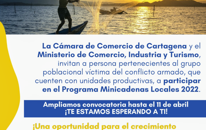 Cámara de Comercio de Cartagena y cámaras de comercio asociadas implementan programa de minicadenas locales.