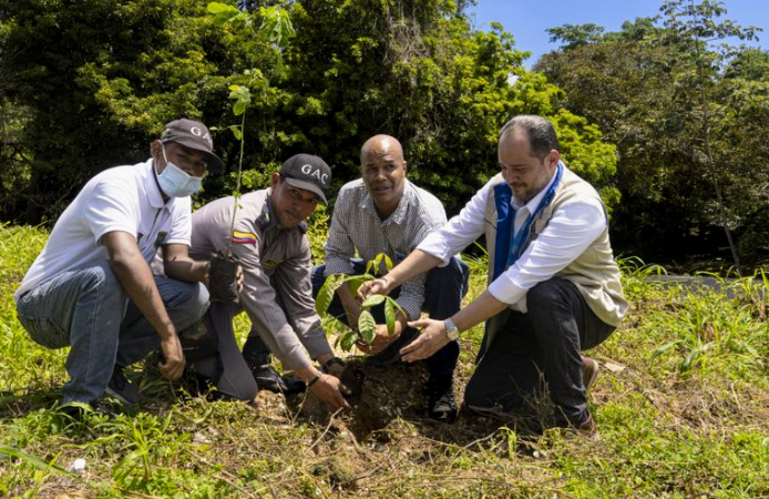 Para la preservación del medioambiente y la reforestación en Bolívar, la empresa Afinia entrega mega vivero a Cardique.