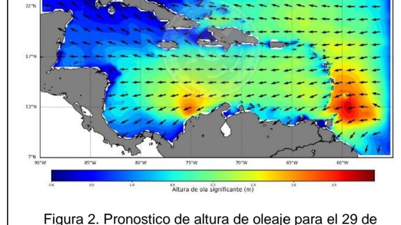 Dimar alerta sobre condiciones meteomarinas, este miércoles 29 de junio ingresa al mar caribe potencial ciclónico No 2 con lluvias y vientos fuertes.