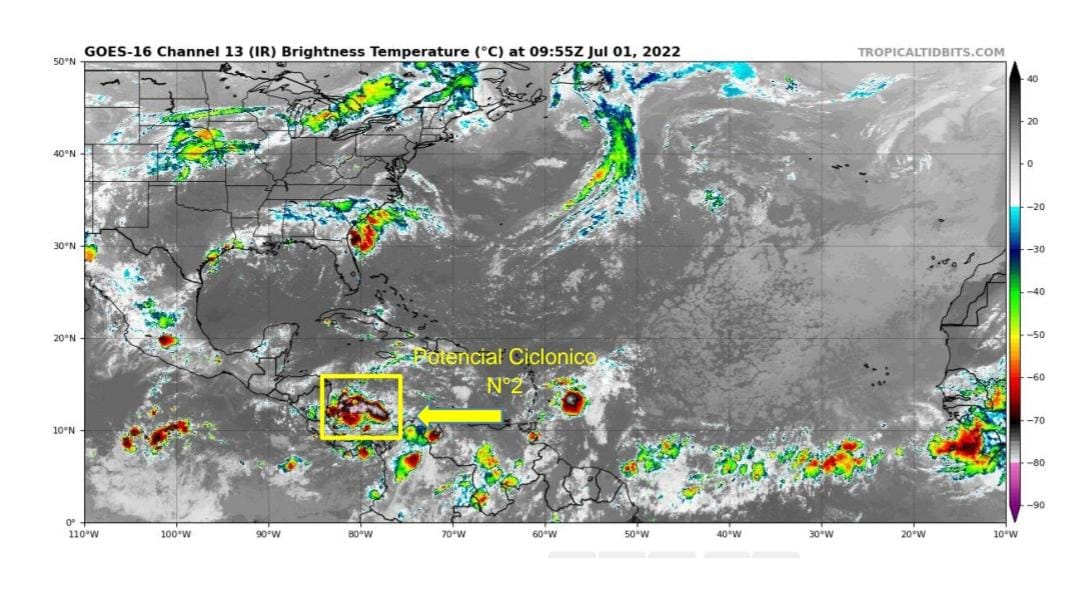 Alarma! se consolidó tormenta tropical Bonnie, afectará de manera indirecta a Cartagena.