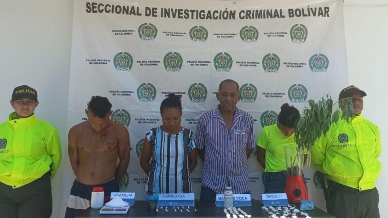 En allanamiento cayeron “LOS PATOTAS” con 699 dosis de alucinógenos en magangué y Puerto Toquisio, en el sur de Bolívar.