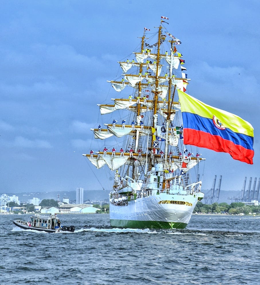 Nueva travesía de El Buque “Gloria” llegará a los puertos de San Juan (Puerto Rico), Willemstad (Curazao) y Santa Marta (Colombia).