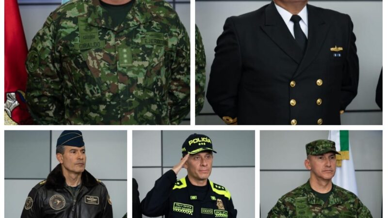 El presidente Petro nombró nueva cúpula de las Fuerzas Militares y de Policía.