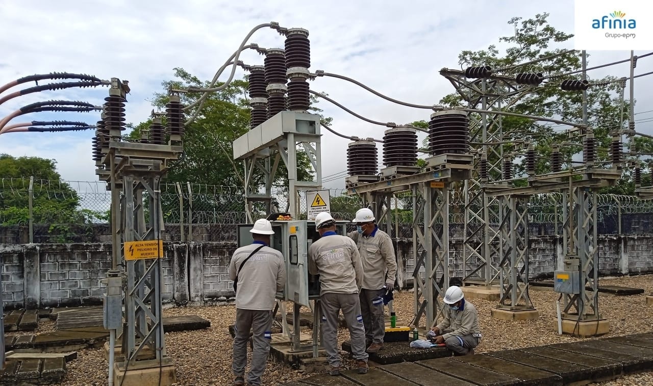 La empresa Afinia continúa con la etapa de renovar la infraestructura deteriorada que recibió,para optimizar el servicio.