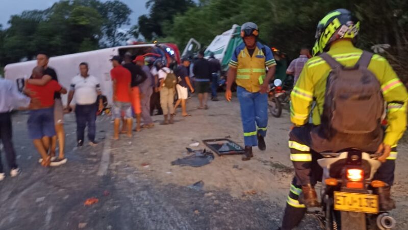 tres fallecidos y 33 heridos el saldo del siniestro de hoy en turbaco.