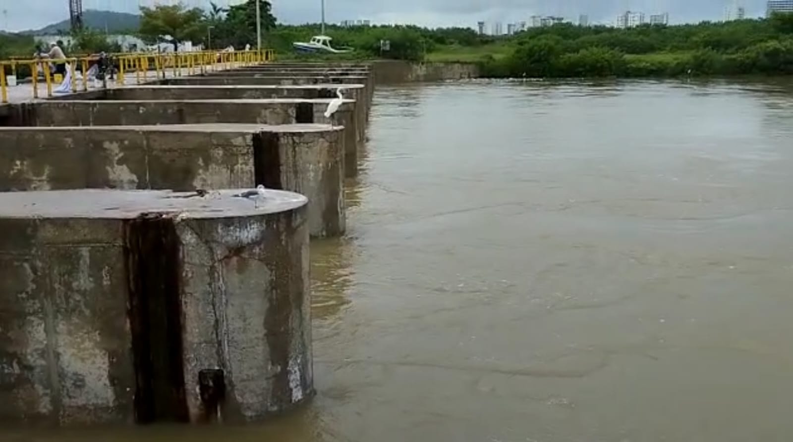EPA monitorea funcionamiento de la Bocana para ayudar a bajar niveles de inundación en barrios Cartageneros.