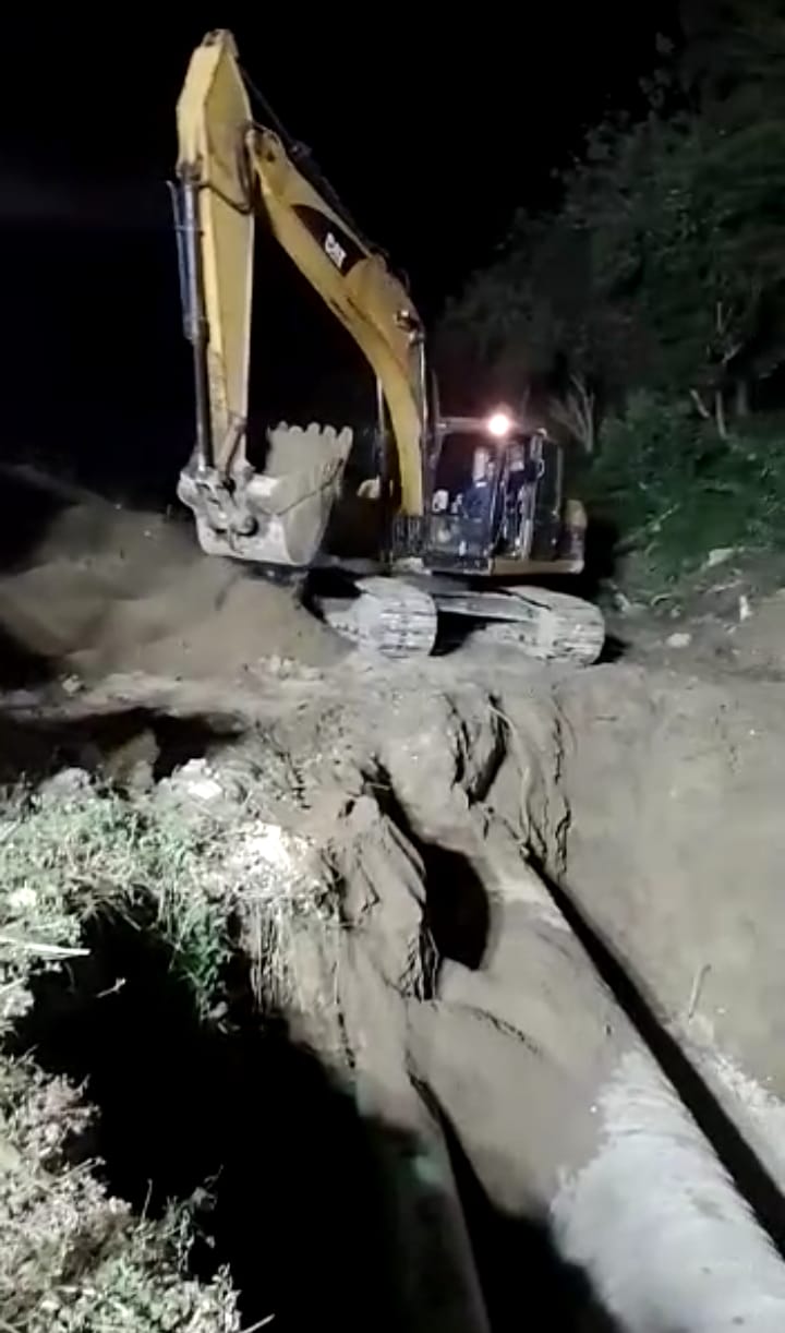 Llegó el agua a Cartagena, completamente normalizado el servicio,tras ser reparado el daño en la línea de conducción de agua cruda.