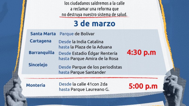La reforma a la salud planteada por el gobierno no es bien recibida, hoy las marchas continúan, este es el cronograma.