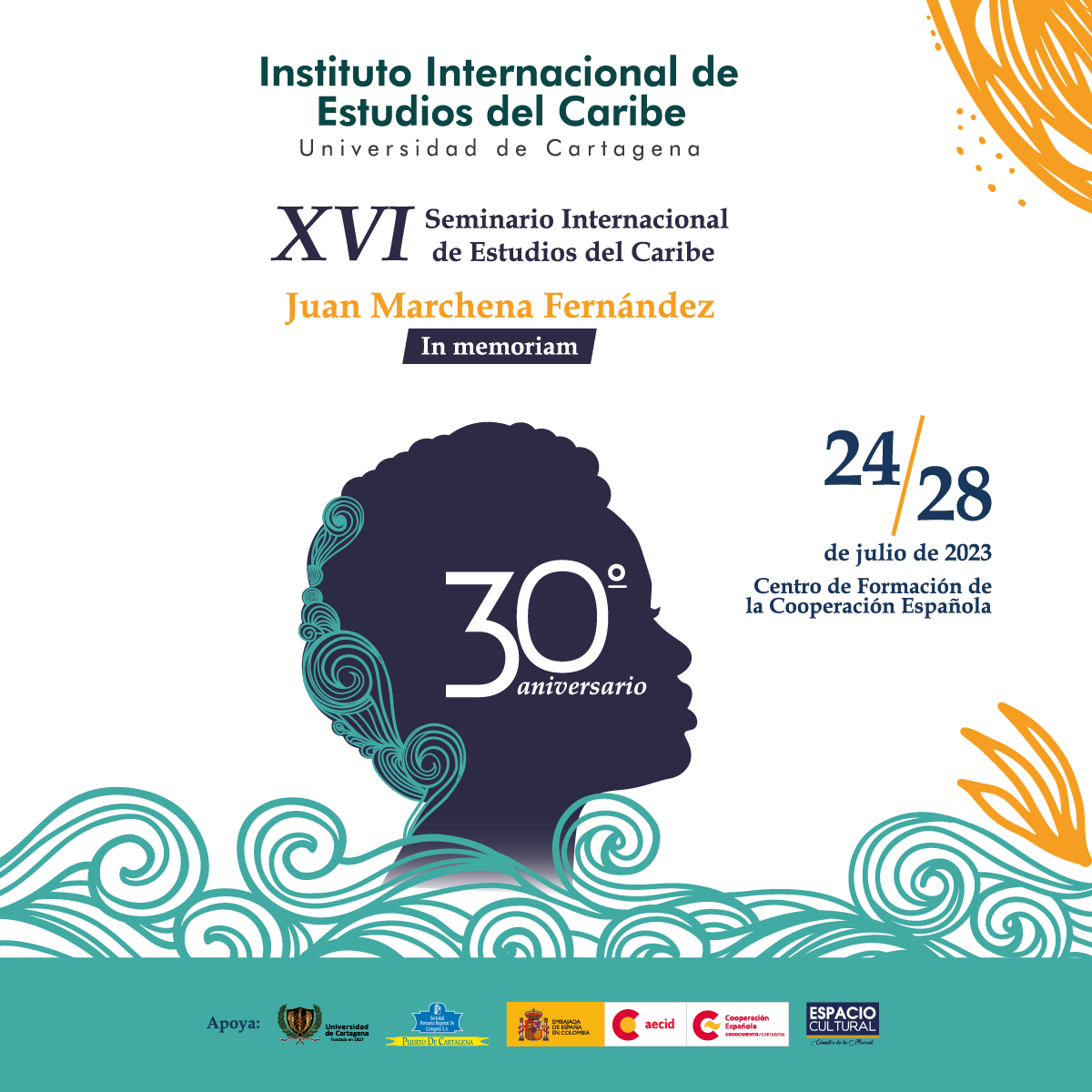 Lista XV versión del Seminario Internacional de Estudios del Caribe que celebra sus 30 años.