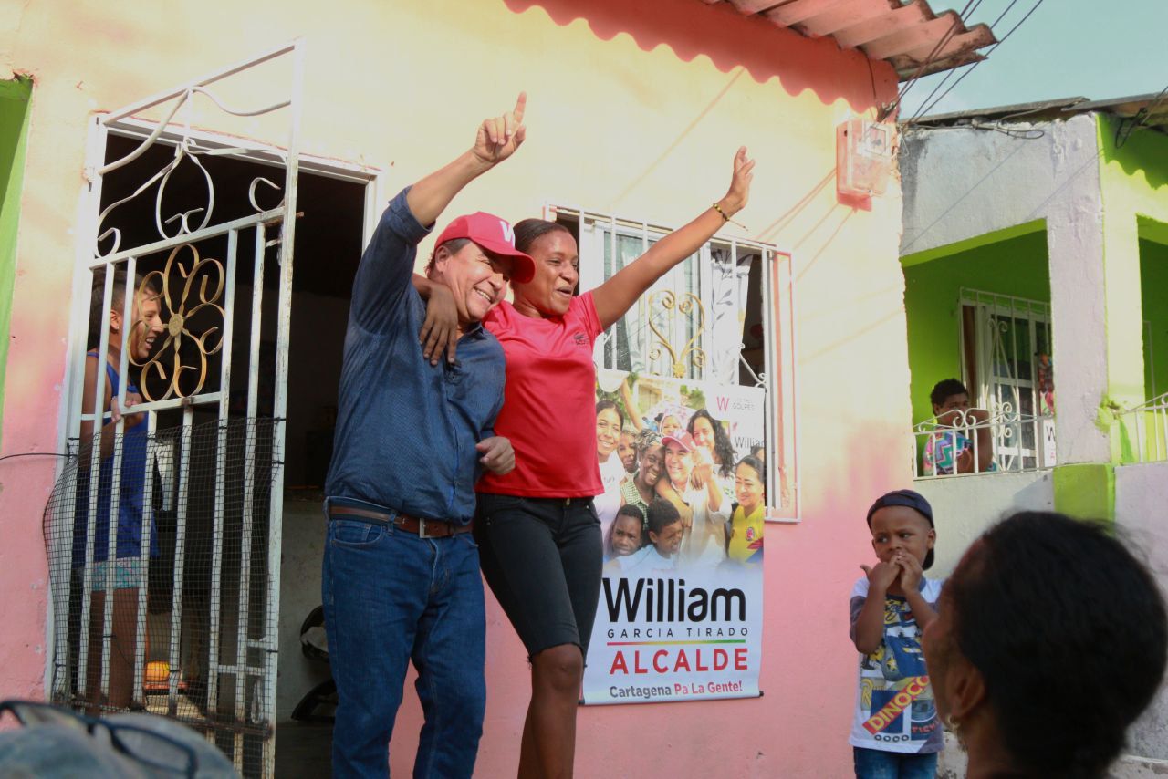 Candidato a la Alcaldía William García, visita el barrio que lo vio nacer, «La María».