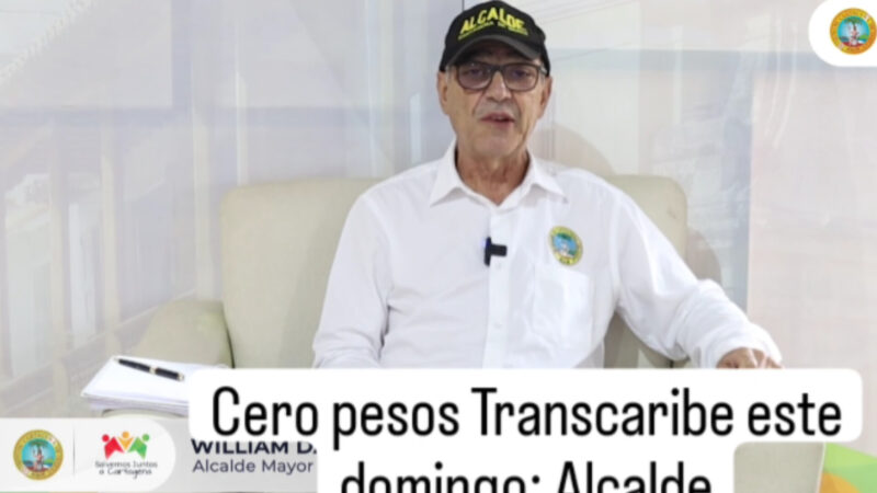 Transcaribe operará con tarifa cero pesos para los usuarios el domingo de elecciones.