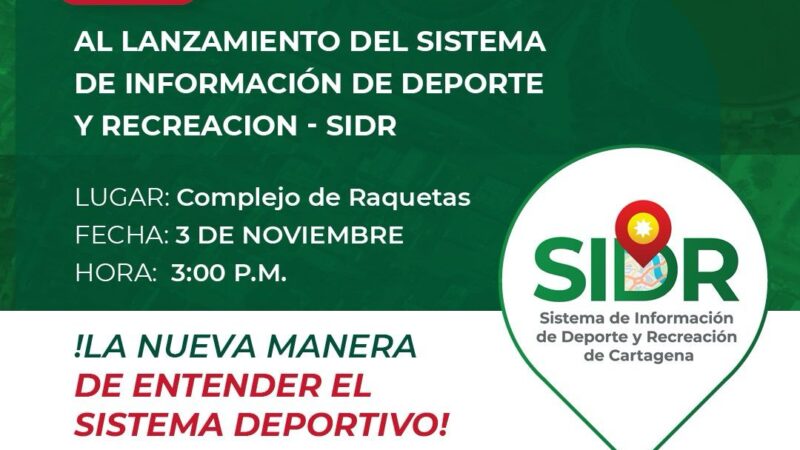 Sistema de información de deporte y recreación será lanzado por el IDER.