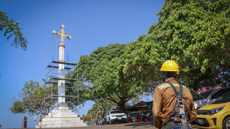 Aguas de Cartagena y gestora social del Distrito Unidos para la celebración de las fiestas de la candelaria.